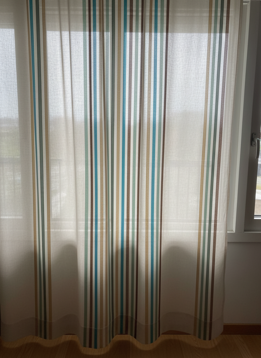 Lapfüggöny színes csíkos 